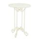 AN IRON BAR TABLE - WHITE