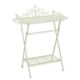 AN IRON BATHROOM TABLE - WHITE