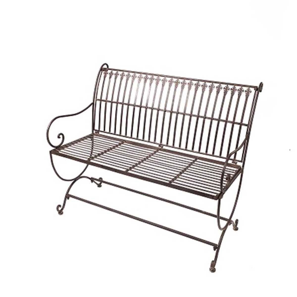 AN IRON BENCH - BROWN