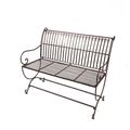 AN IRON BENCH - BROWN