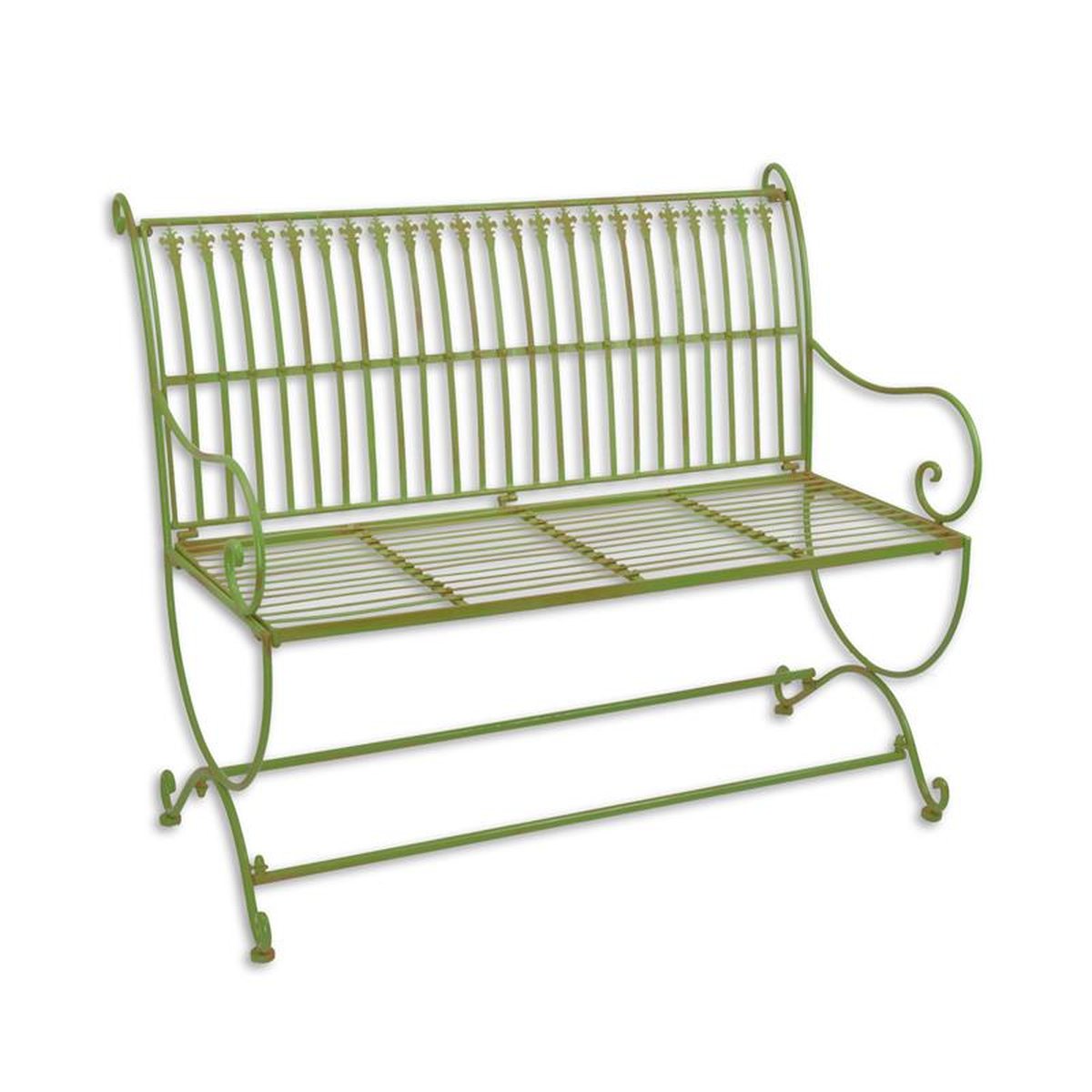 AN IRON BENCH - GREEN