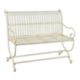 AN IRON BENCH - WHITE