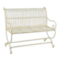 AN IRON BENCH - WHITE
