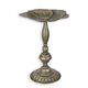 AN IRON BIRD BATH ON STAND