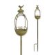 AN IRON BIRD FEEDER GARDEN STAKE