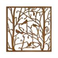 AN IRON BIRDS IN TREE WALL DECOR