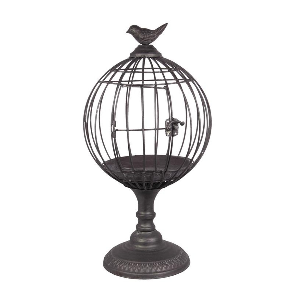 AN IRON CAGE ON STAND