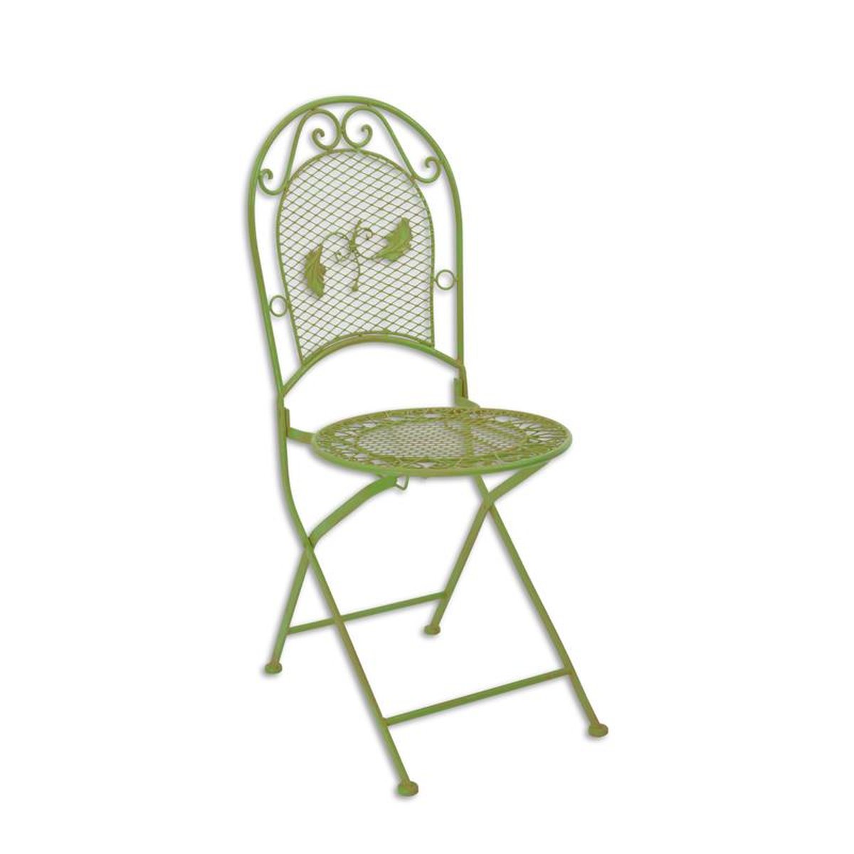 AN IRON CHAIR - GREEN
