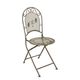 AN IRON CHAIR - WEATHERED GREEN