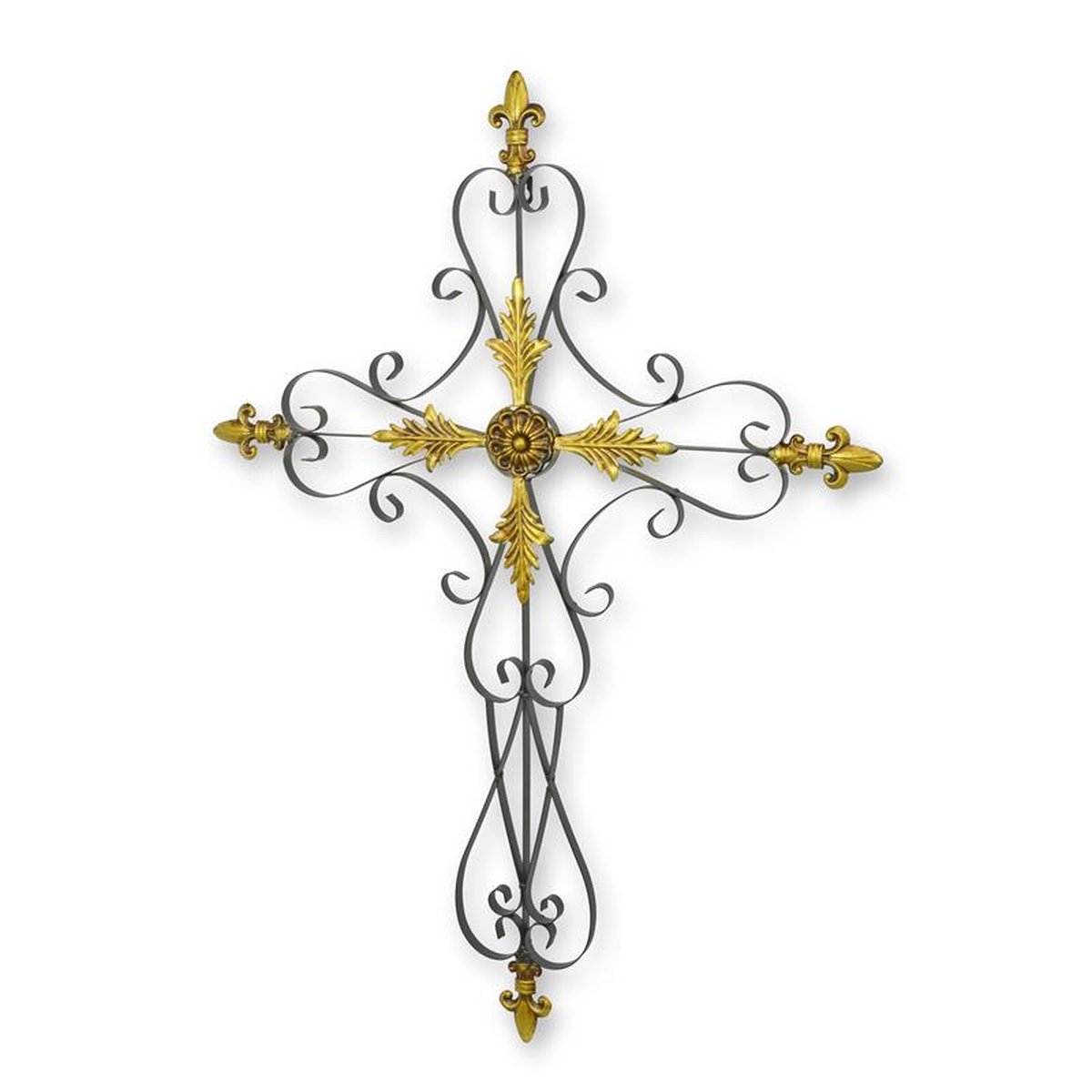 AN IRON CROSS WALL DECOR