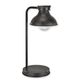AN IRON DESK LAMP - BLACK (ON BATTERIES)
