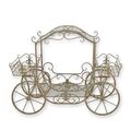 AN IRON FLOWER CARRIAGE
