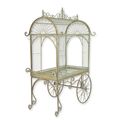AN IRON FLOWER CART