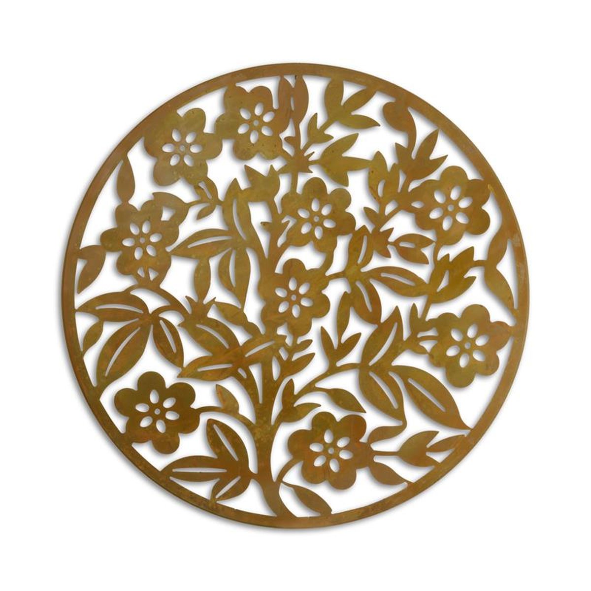 AN IRON FLOWERS WALL DECOR