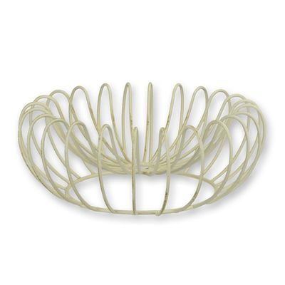 AN IRON FRUIT BASKET