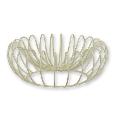 AN IRON FRUIT BASKET