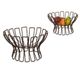 AN IRON FRUIT BASKET