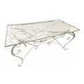 AN IRON GARDEN TABLE - WHITE