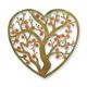 AN IRON HEART-SHAPED TREE OF LIFE  WALL DECOR