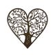AN IRON HEART SHAPED WALL DECOR