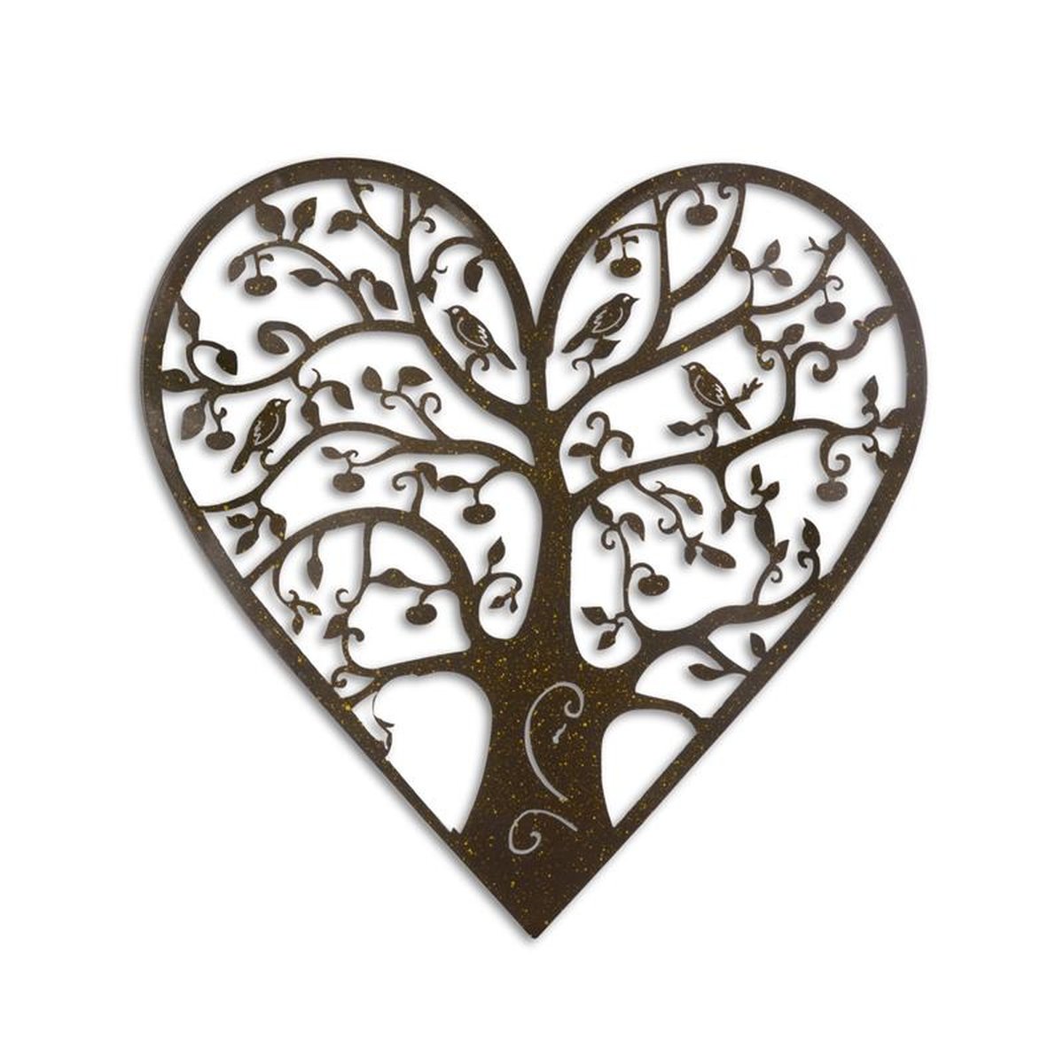 AN IRON HEART SHAPED WALL DECOR