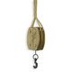 AN IRON MOUNTED WOODEN ROPE PULLEY