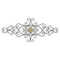 AN IRON ORNAMENTAL WALL DECOR