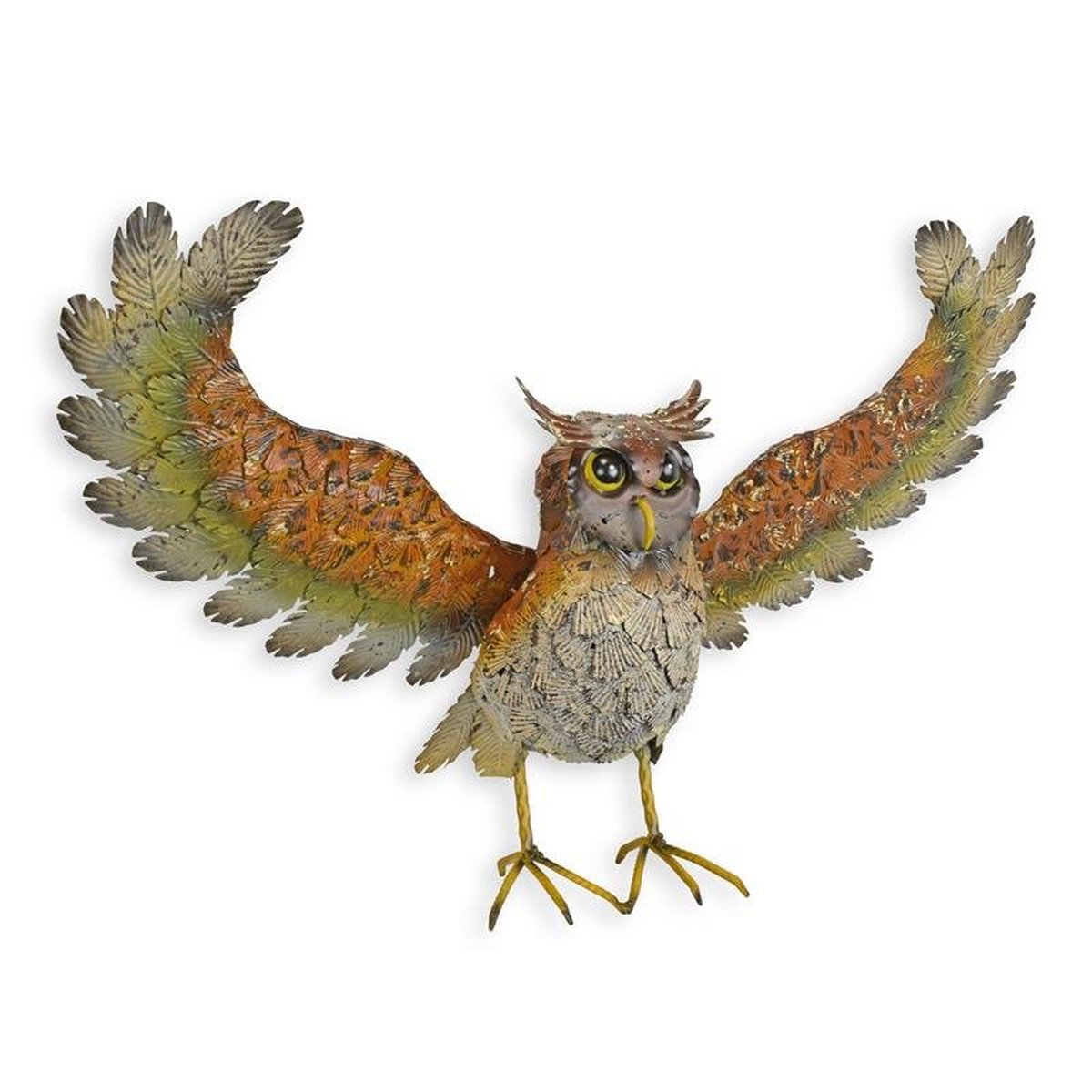 An Iron Owl Spreading His Wings