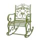 AN IRON ROCKING CHAIR - GREEN