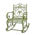 AN IRON ROCKING CHAIR - GREEN