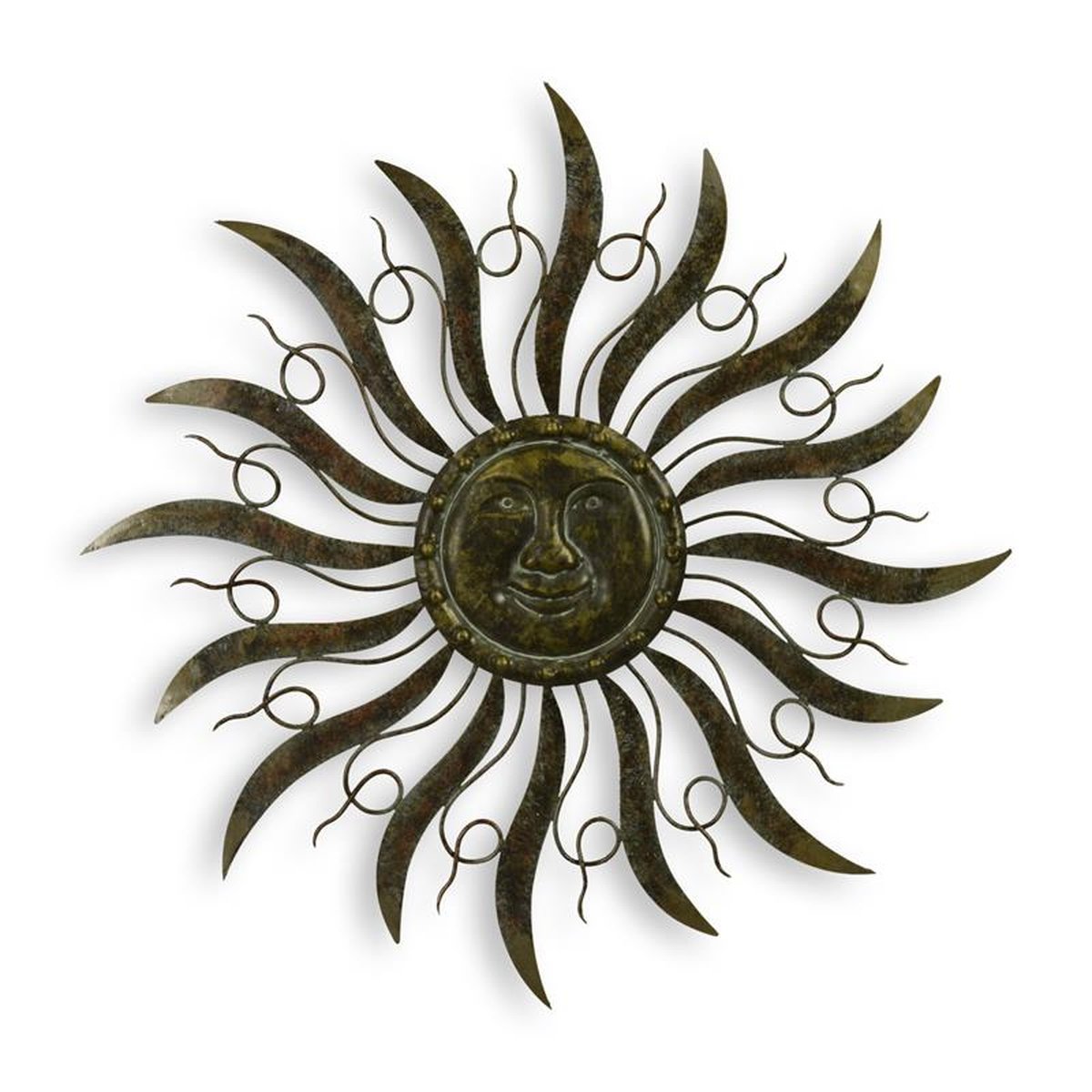 AN IRON SUN WALL DECOR, SMALL