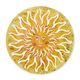 AN IRON SUN WALL DECOR