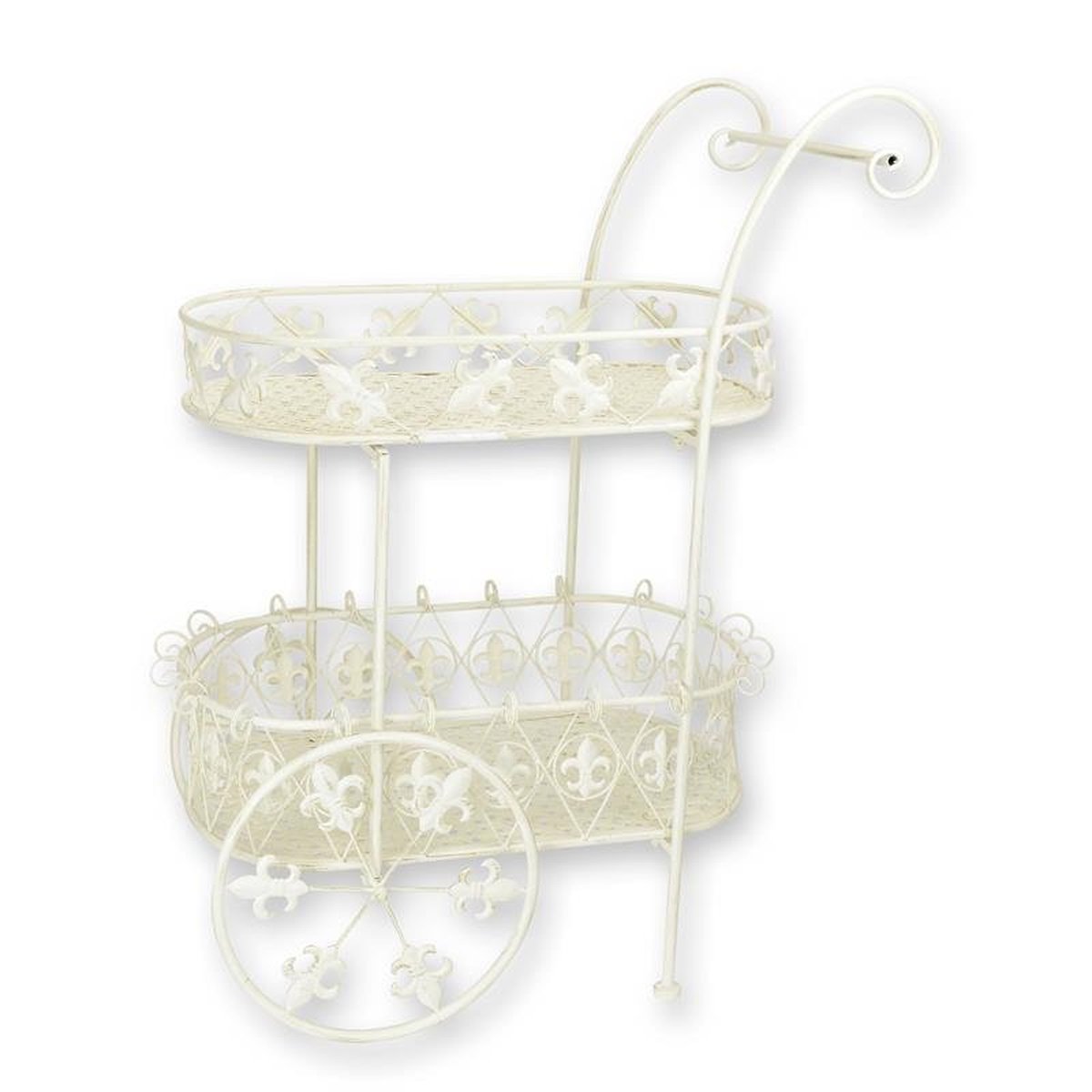 An Iron Tea Cart - White