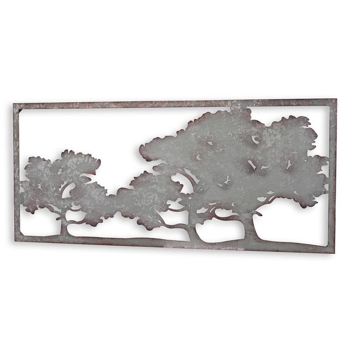 AN IRON TREE LANDSCAPE WALL DECOR
