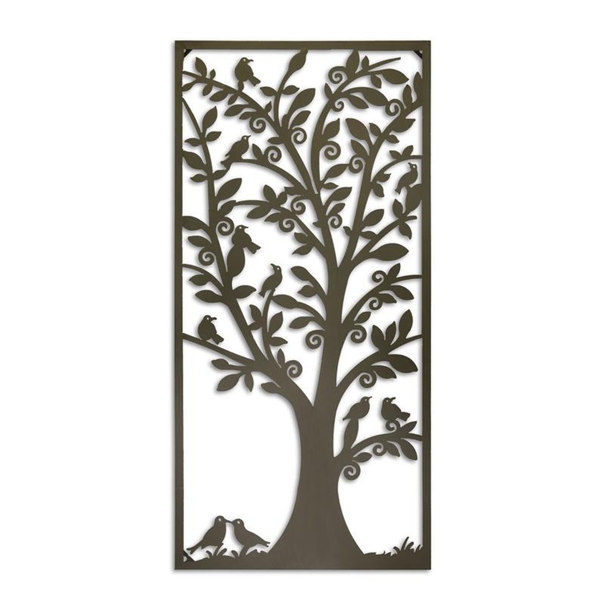 AN IRON TREE OF LIFE WALL DECOR