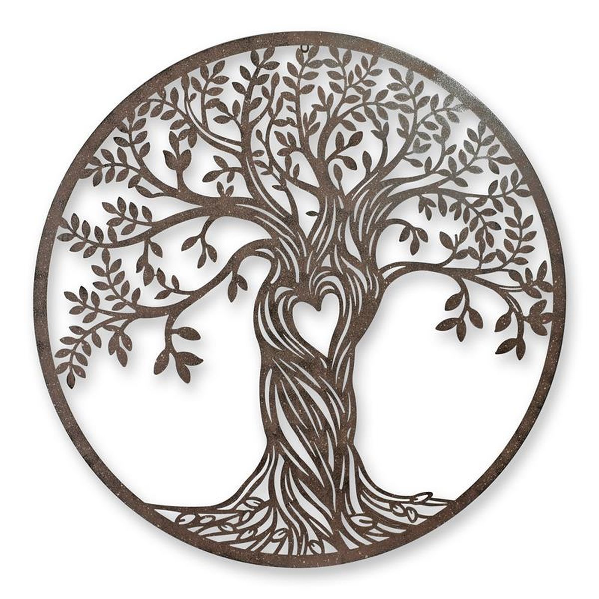 AN IRON TREE OF LIFE WALL DECOR