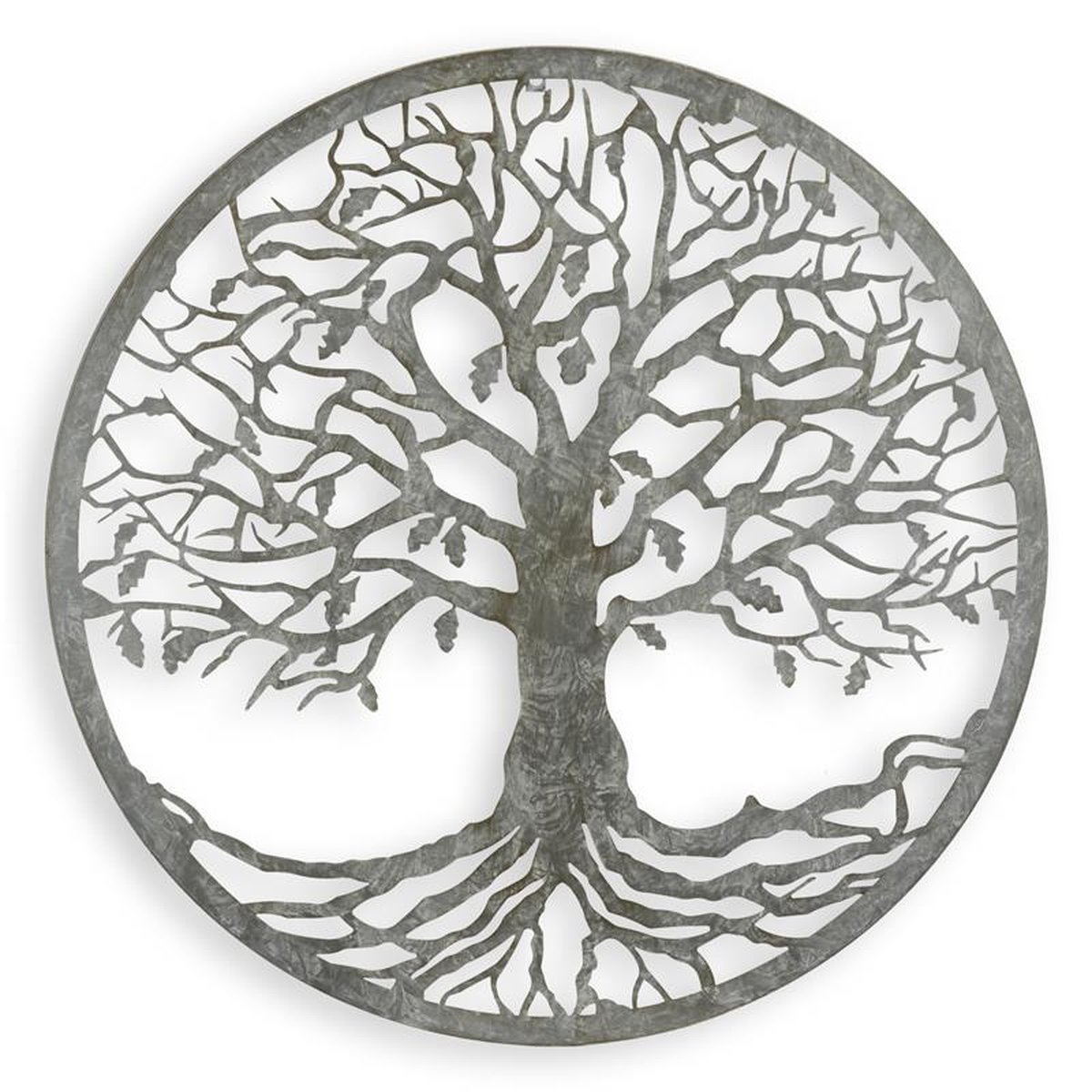 AN IRON TREE OF LIFE WALL DECOR