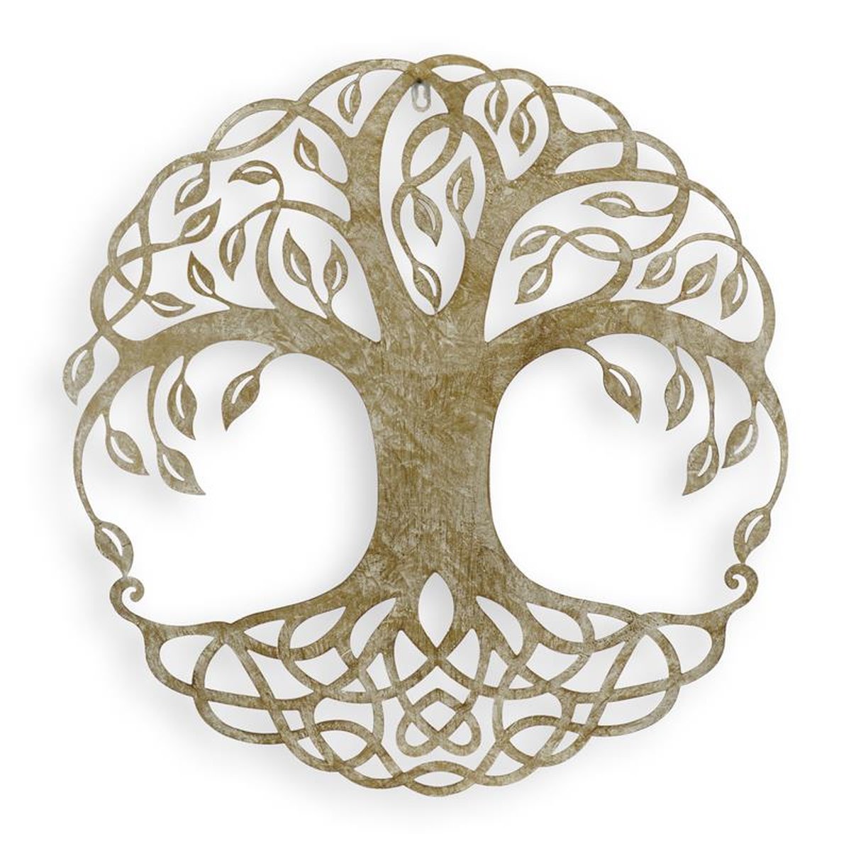AN IRON TREE OF LIFE WALL DECOR