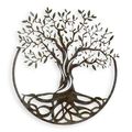 AN IRON TREE OF LIFE WALL DECOR