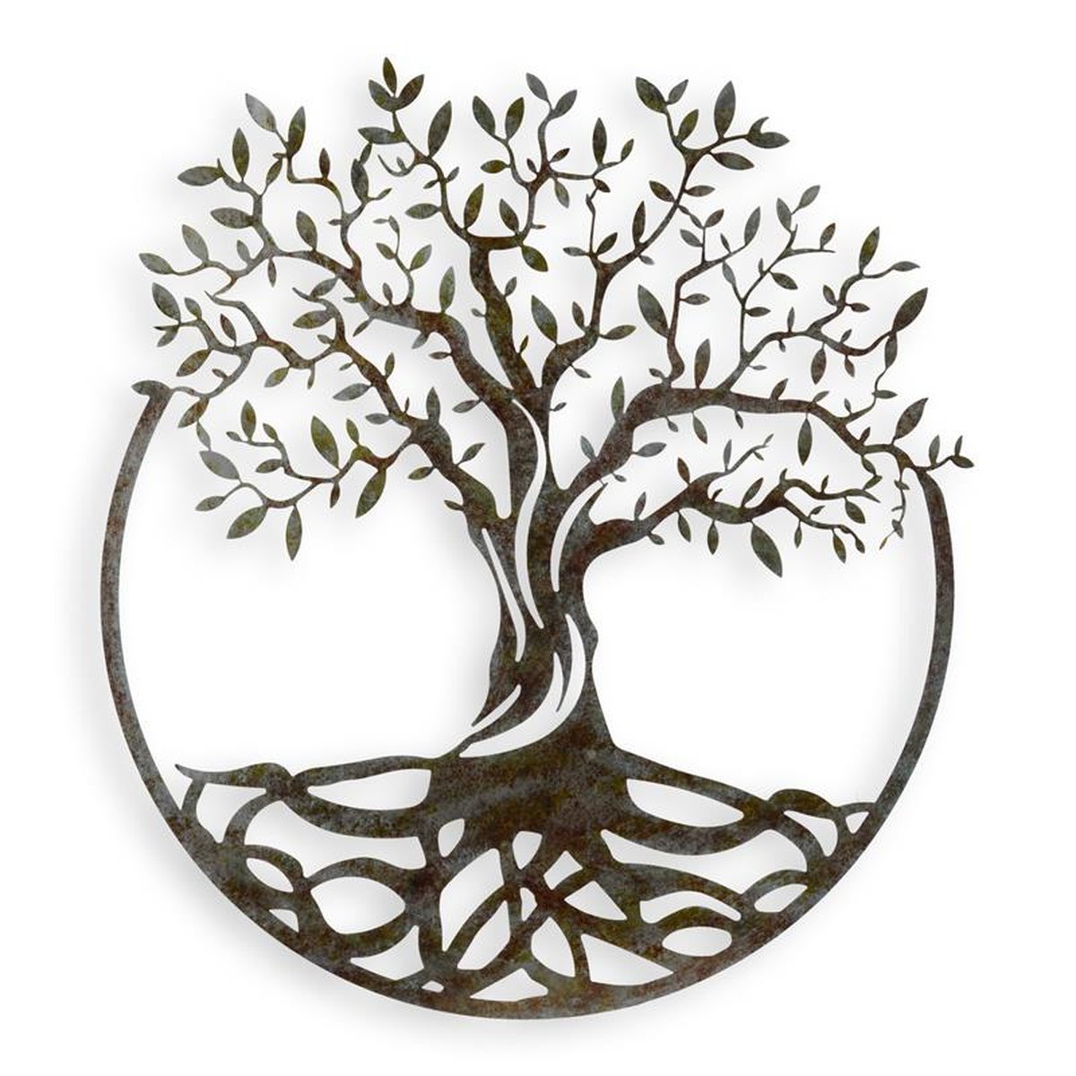 AN IRON TREE OF LIFE WALL DECOR