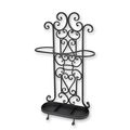 AN IRON UMBRELLA STAND - BLACK