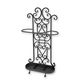 AN IRON UMBRELLA STAND - BLACK