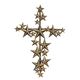 AN IRON WALL DECOR CROSS WITH STARS