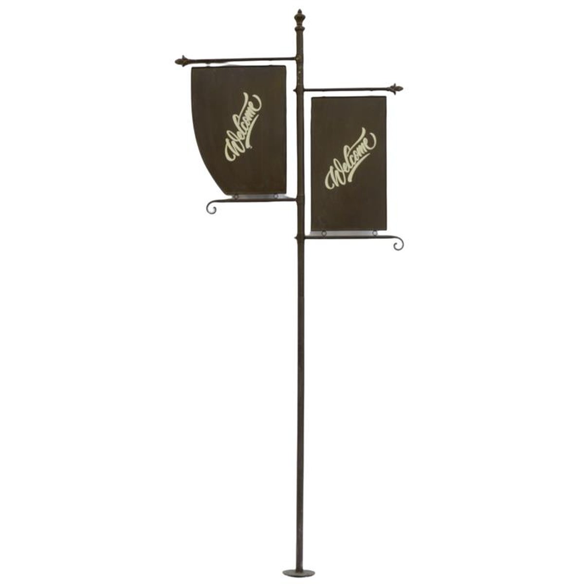 AN IRON WELCOME SIGN