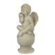 AN MGO SCULPTURE OF A PUTTO BLOWING A KISS