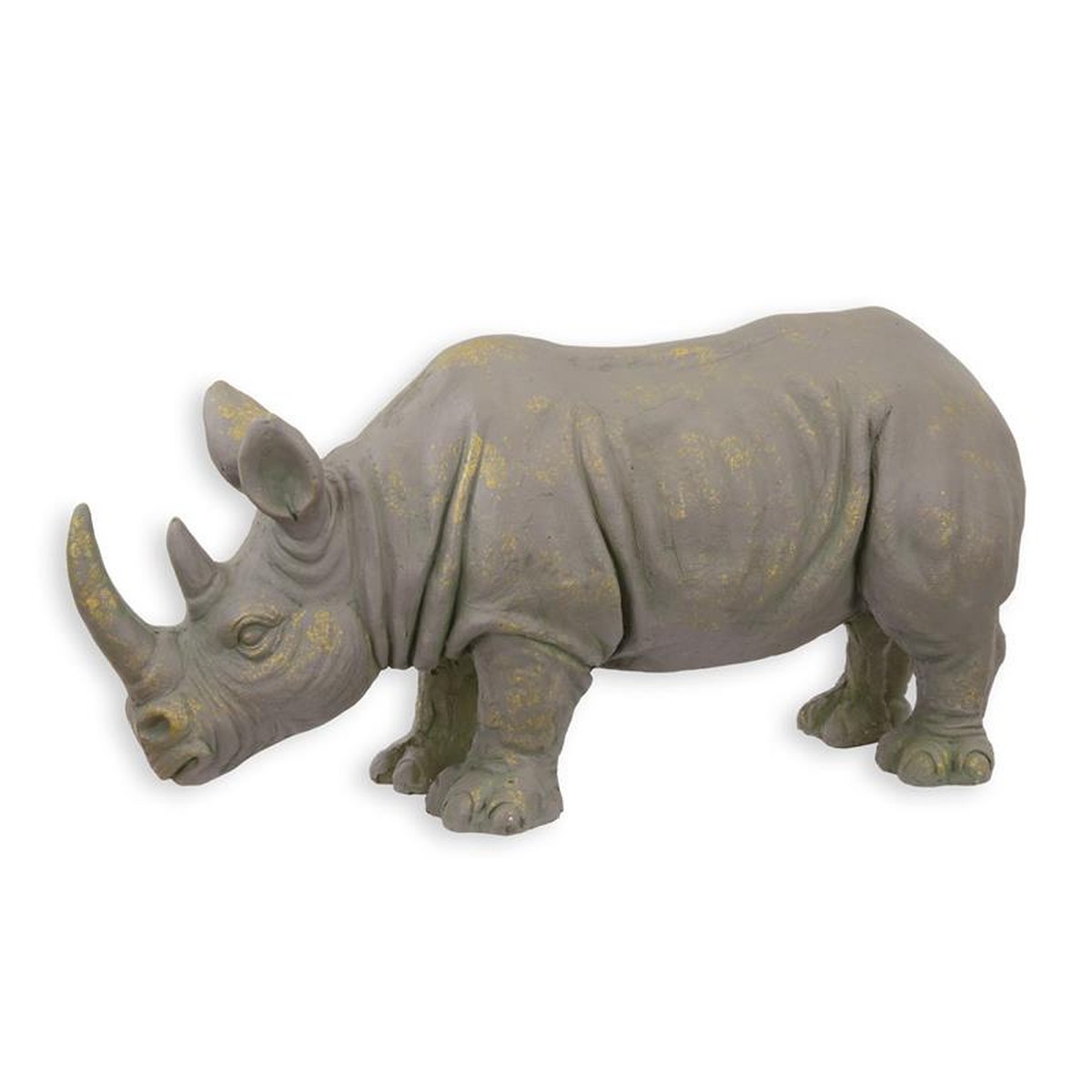 AN MGO SCULPTURE OF A RHINOCEROS