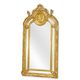 AN ORNATE GOLD OVERMANTLE MIRROR