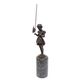 BRONZE FISHING GIRL HxW: 30,5 x 7 cm.