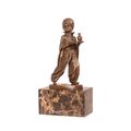 BRONZE ORIENTAL WAITER HxW: 26,5 x 13,5 cm.