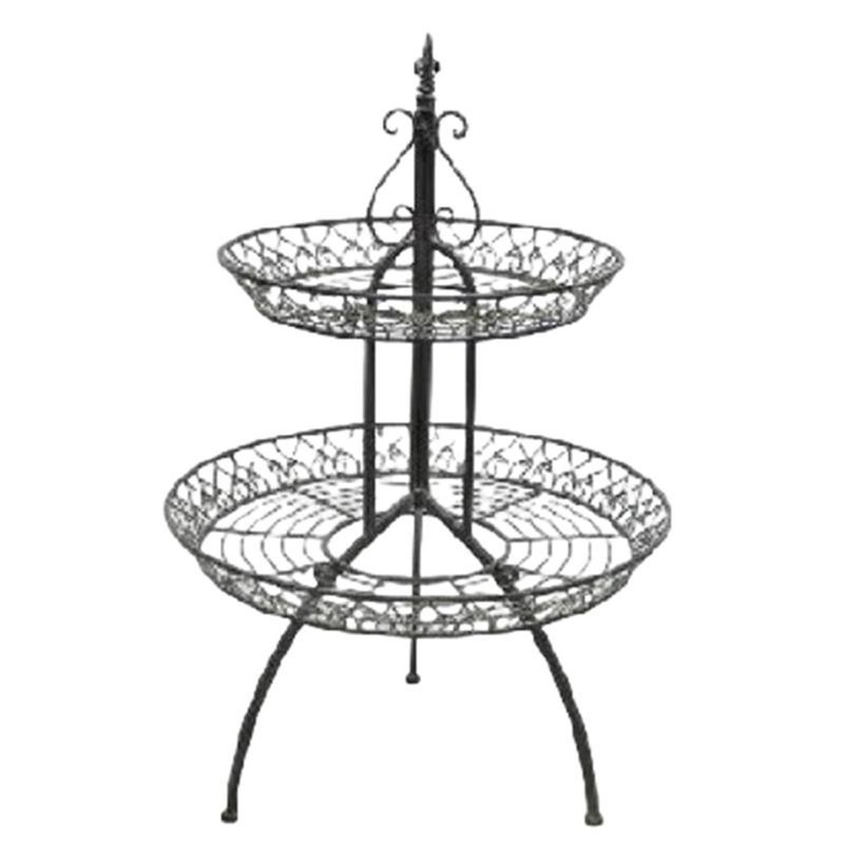 IRON GARDEN ETAGERE, WHITE